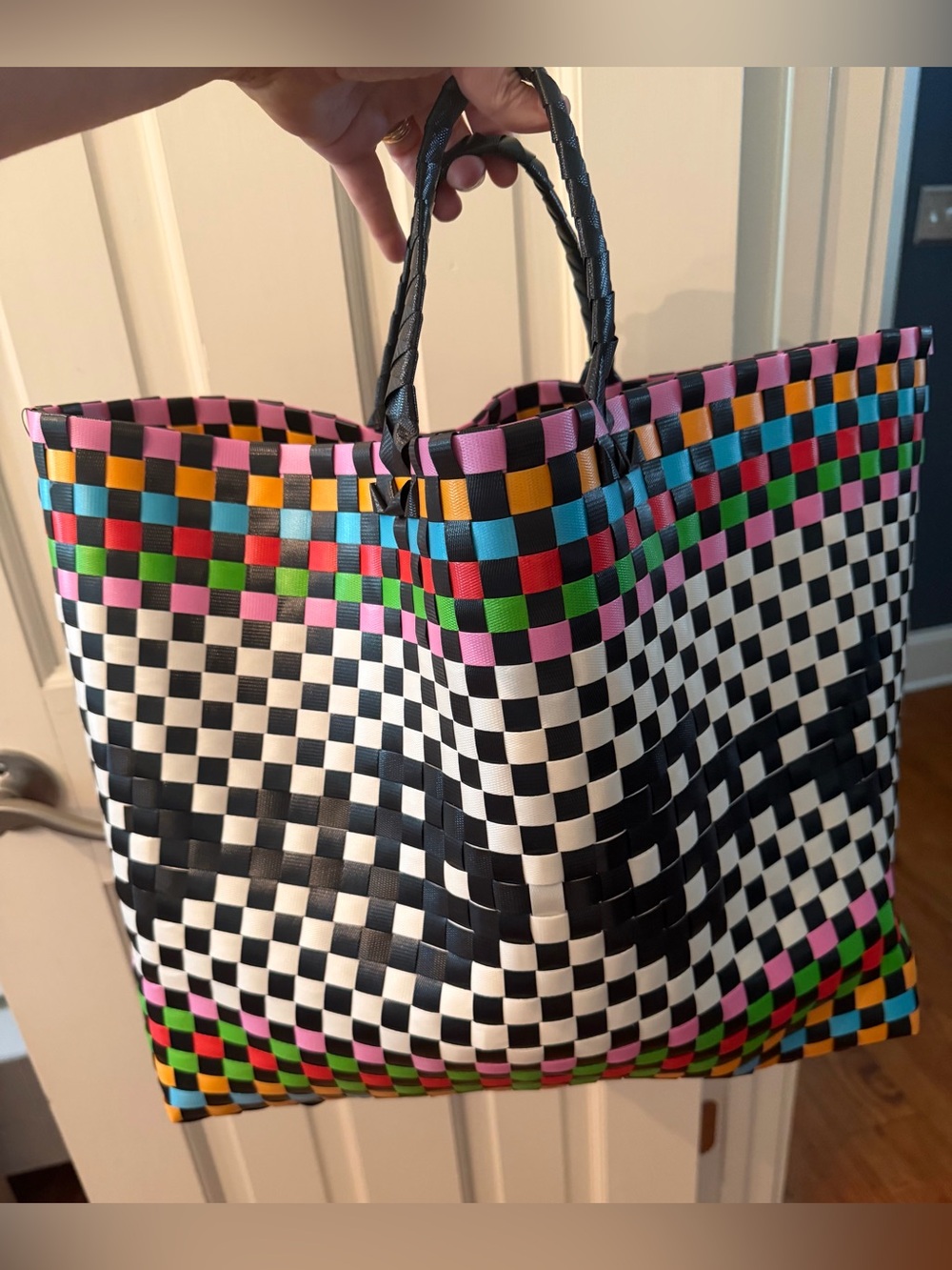 FARM Rio Multi Woven Fish Tote NWT - Picture 3 of 9